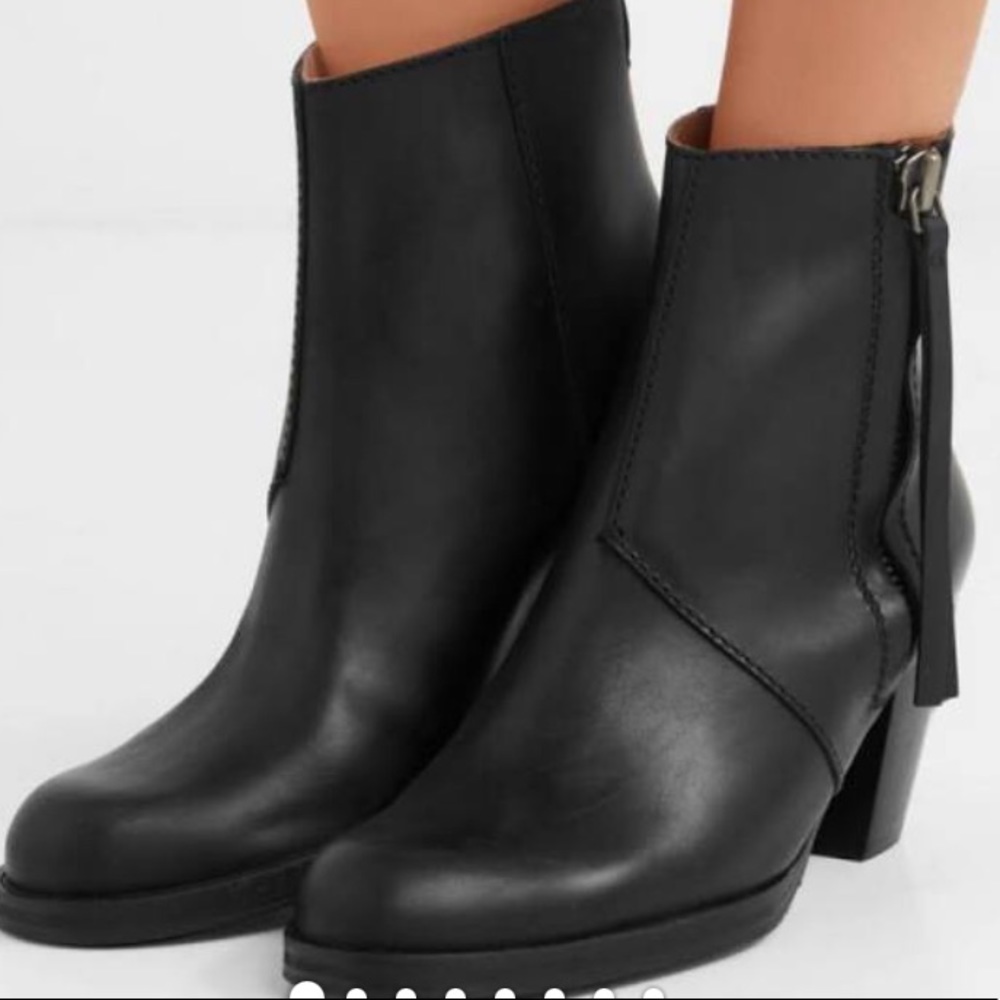 acne pistol boots in black
